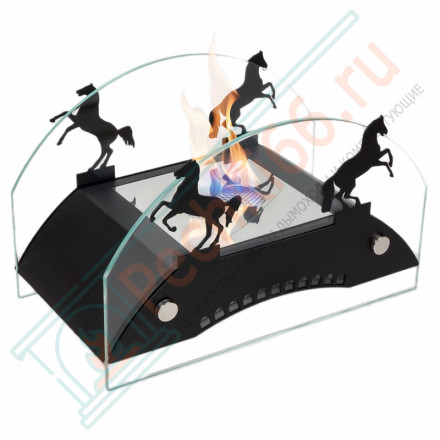 Биокамин Графский мост М, черный (LuxFire)