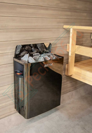 Электрокаменка The Wall SW90 Black Steel (Harvia)