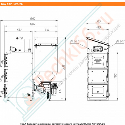 Котел автоматический Rio-16 (Zota) 16 кВт