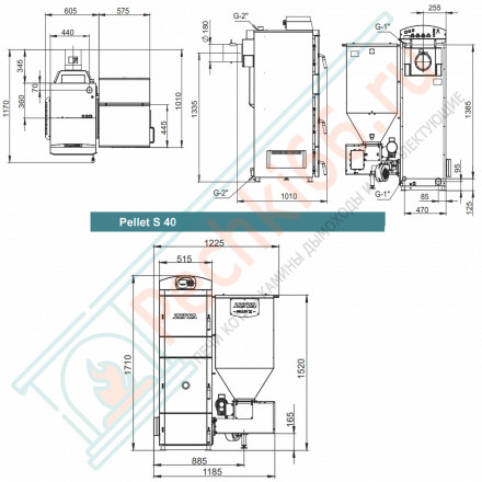 Котел пеллетный Pellet-40S (Zota) 40 кВт