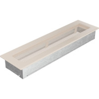 Решётка вентиляционная каминная бежевая 110х420 42K (Kratki)