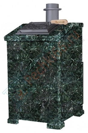 Чугунная печь для бани Комплект GFS ЗК 18 (П) Президент 850/50 Серпентинит (ТехноЛит)