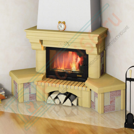 Облицовка Элегия (рустик) 700, желтый, желто-серый, красно-розовый, песочно-желтый (Мета)