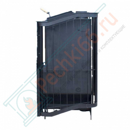 Печь банная Терма Каменка мини укороченная топка, панорама (Варвара)