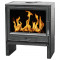 Чугунная печь-камин Barun, черная эмаль (Plamen)