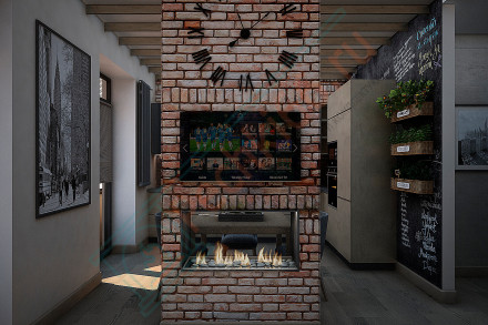 Биокамин 1210 M сквозной (LuxFire)