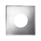 Фланец 600x600 на трубу с изол (НЕРЖ-430/0,5) d-130/210 (Дымок)