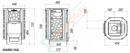 Печь для бани Hard 16S Хохлома (Сталь-Мастер)