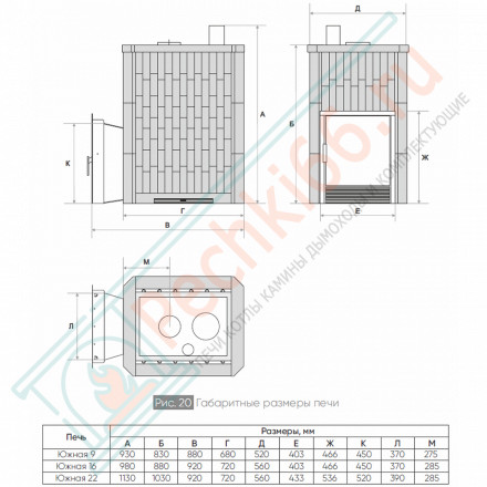 Печь банная Южная 9 змеевик (ИзиСтим)