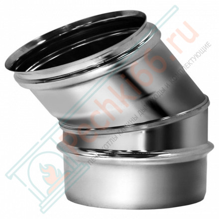 Отвод одностенный 30° (AISI-321/0,5мм) d-200 (Вулкан)