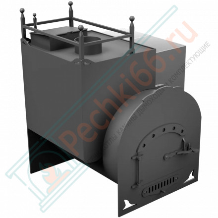Банная печь Горыныч Мини З/К, под бак 60 л, закрытая каменка (ТермоСфера)